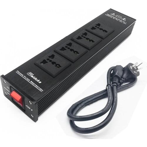 Audio Noise Filter AC Power Conditioner Power Filter Power Purifier with anti-lightning protection Power Strip 1500W H274