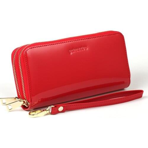 Wowen‘s Wallet Long Double Zipper Purses Large Capacity Ladies Coin Purse Wristband Clutch Money Card Hodler Phone Handbags