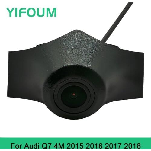YIFOUM HD CCD Car Front View Parking Night Vision Positive Waterproof Logo Camera For Audi Q7 4M 2015 2016 2017 2018