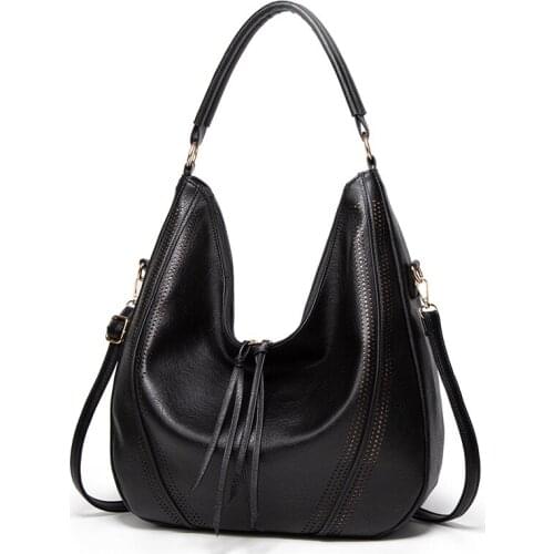 Womens bag large capacity soft leather handbag 2020 new Luxury and high quality trend ladies shoulder messenger bag hot C1450