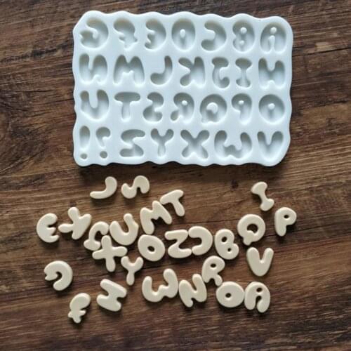 1 piece of alphabet candy flower silicone mold, soft candy mold, chocolate cake decoration tool, kitchen tool