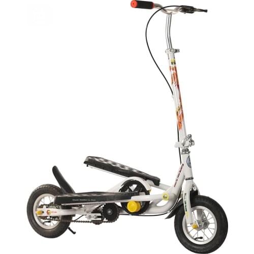 10 Inch Aluminium Alloy Air Wheel Pedal Fold Scooter, Fitness Stepper Swing Bicycle With Dual Footrest