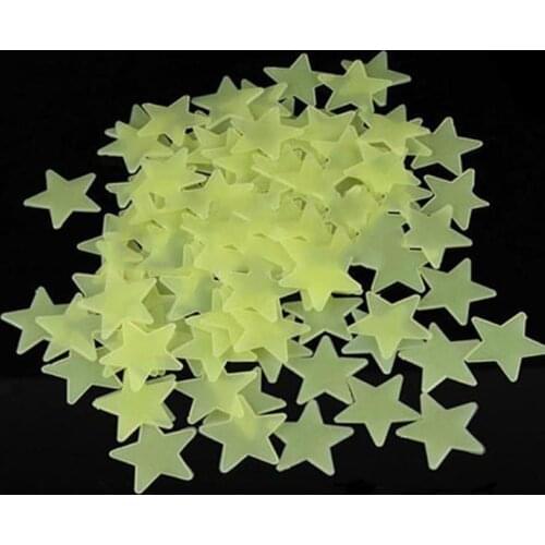 100PCS/Set Wall Ceiling Glow In The Dark Stars Stickers Decal Baby Kids Bedroom Decor