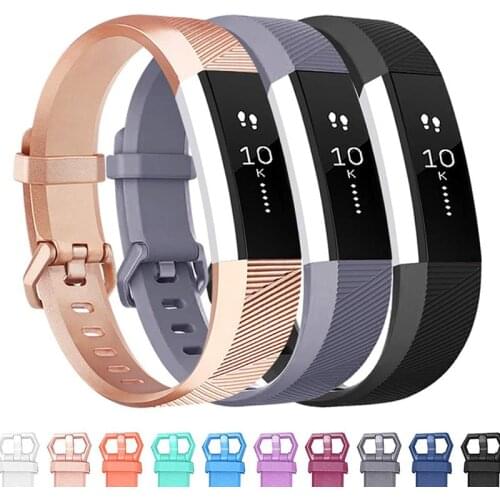 14 Colors Silicone Watchband High Quality Replacement Wrist Band Silicon Strap Clasp For Fitbit Alta HR Smart Wristband Watch