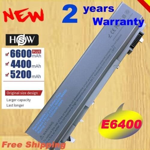 HSW Laptop Battery For DELL Latitude E6410 E6510 E6400 E6500 M2400 M4400 M6400 PT434 W1193 KY477 U844G fast shpping