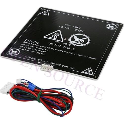 Up to 110Degree MK3 12V Heatbed Aluminum Heated Bed 220mm*220mm*3mm MK2B & MK2A F/ AM8 Anet A6 A8 Mendel i3 3D Printer Hotbed