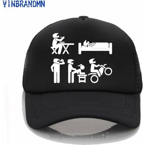 Funny Dirt Bike Rider baseball caps Humor Joke Eat Sleep Drink Make Love Motorcycle Life tendy caps Motobikers cool Hip Hop hats