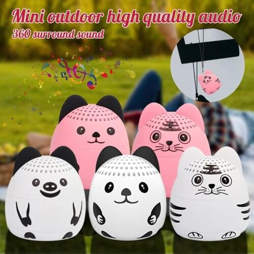 Bluetooth Speaker Cute Animal Cartoon Loudspeaker Mini Portable Outdoor Sports Subwoofer Music Bluetooth Column колонка