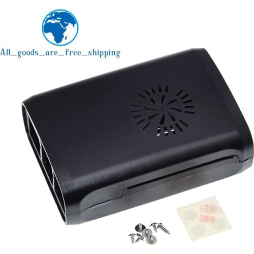 For Raspberry Pi Case Fundas Protective Case ABS Shell cover With Mini Cooling Fan Heat Sink for Raspberry Pi 2 Model B Plus