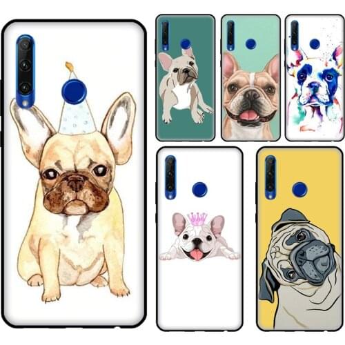 French Bulldog Dog For Huawei Honor 8X 9X 7X 7C 8A 9A 8S 9S 10i 7A 4C 6C 20 Pro 8 9 10 10X Lite Case Coque