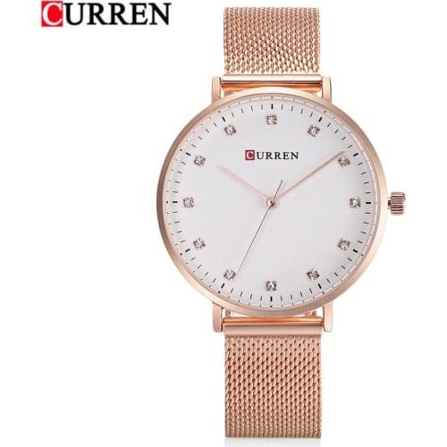 CURREN New Women Watches Top Brand Luxury Ladies Dress Bracelet Wristwatch Fashion Diamond Female Watch Gifts zegarek damski