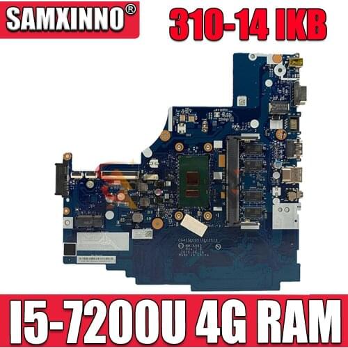 For Applicable to Lenovo 310-14 IKB notebook motherboard I5-7200U DDR(4G) number NM-A982 FRU 5B20M29336 5B20M29337