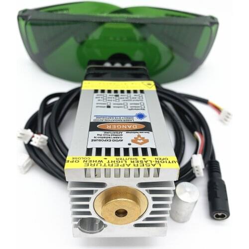 Actual wattage, cnc15W laser head, blue laser module, actual power, can engrave stainless steel and oxidized metal, with PWM TTL