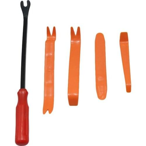 5 Pcs/set Car Door Pannel Cleaner Tool Car Door Panel Remover Upholstery Fastener Disassemble Auto Vehicle Refit Tools