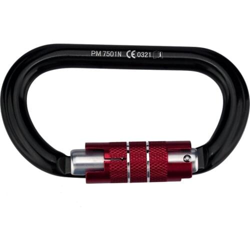 Outdoor Climbing Carabiner Black “0” type automatic lock outdoor climbing main lock carabiner A1