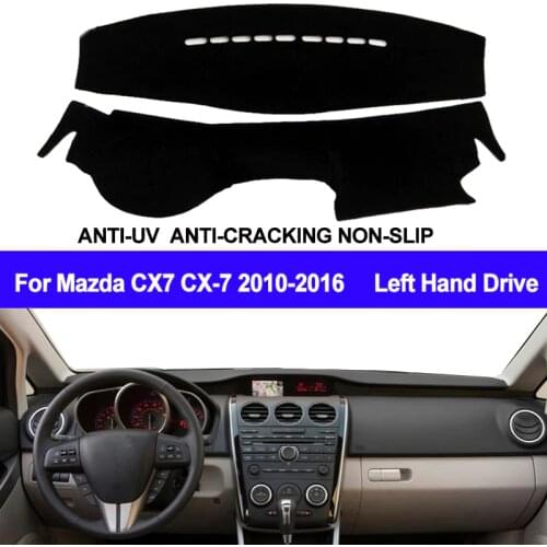 TAIJS Car Dashboard Cover Dash Mat Dash Board Pad Carpet Dashmat Anti-UV For Mazda CX7 CX-7 2010 2011 2012 2013 2014 2015 2016