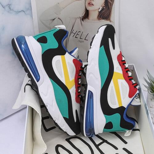 HKXN 2021 Autumn Womens Vulcanize Shoes New Casual Street Style All-match Cushion Sneakers Women Thick-soled Shoes Women