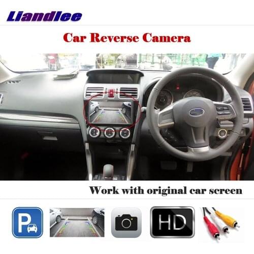Liandlee For Subaru Forester 2014-2018 / Auto Back Up Camera Rearview Reverse Parking Camera Work with Car Factory Screen