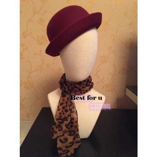Best Quality Fashionable Head Model With Bust Wig Head Mannequin Hat Head On Sale