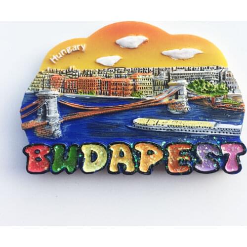 Budapest Hungary Fridge Magnets The Landmark Building of Parliament Tourism Decorativemagnetic Refrigerator Stickers Home Decor