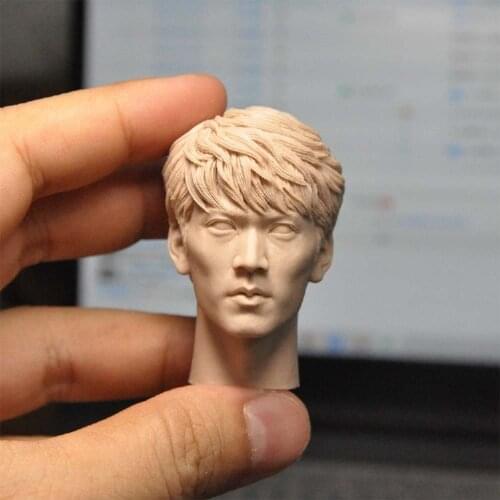 1/6 Scale Japanese Famous Star Madoka Daigo Unpainted Head Sculpt Model for 12''Figures Body DIY