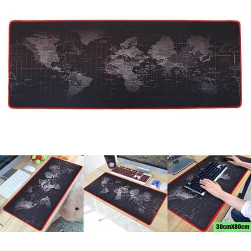 Anti-Slip World Map Speed Game Mouse Pad Gaming Mat Large Size For Laptop PC UY8