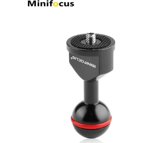 Minifocus Male 1/4"-20 to 1" Ball adapter for Underwater Camera Arm Tray Diving Light Photography System
