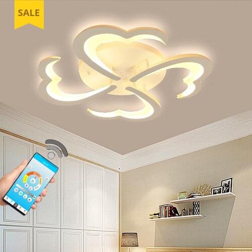 Modern chandelier living room bedroom dining room lamp LED smooth dimming chandelier interior decoration lamps free shipping