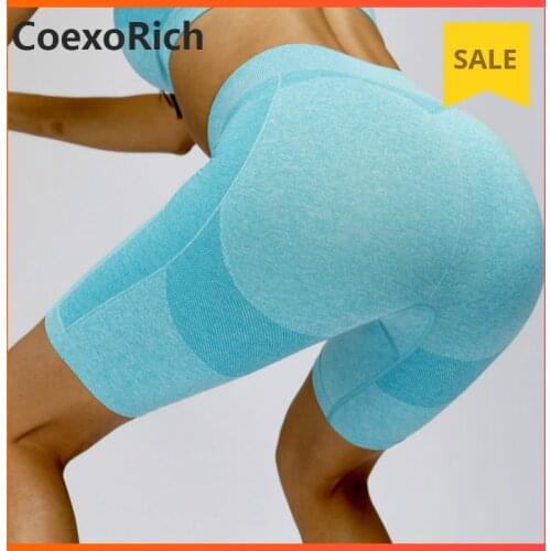 Sports Running Yoga Gym Shorts Women Sportswear Short Fitness Pants Seamless High Waist Elastic Athletic Workout Tights