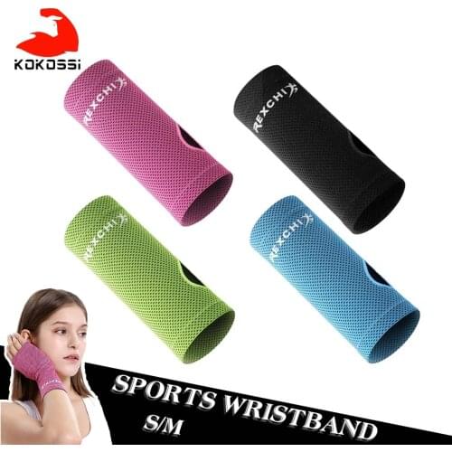 KoKossi 1PCS Sports Wristband Tennis Wristband Wrap Sweat Band Breathable Cold Fitness Training Yoga Bodybuilding Wrist Support