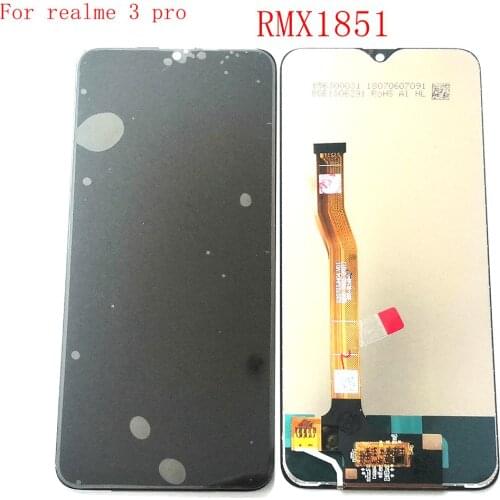6.3" For Realme 3 pro RMX1851 lcd screen digitizer touch glass full set real me 3pro lcd frame realme3pro