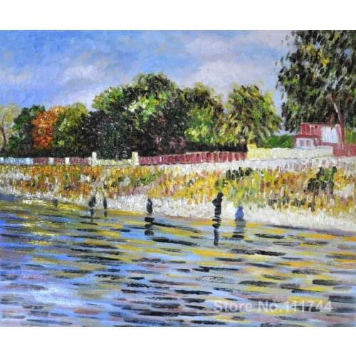 The Banks of the Seine May June Vincent Van Gogh famous paintings oil canvas reproduction High quality Hand painted
