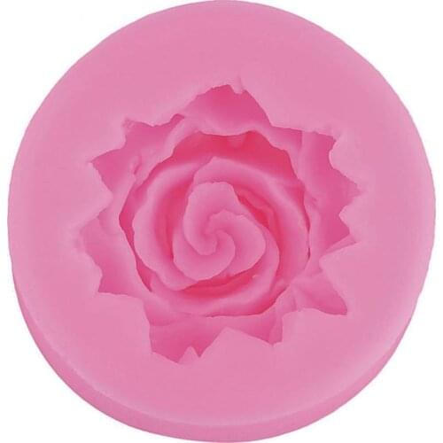 1 pcs 3D 2020 New Roses Flowers chocolate wedding cake DIY baking Resin Clay tools fondant silicone decorating mold Candy s D3D7