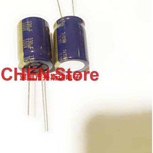 10PCS matsushita capacitor FC 100V330UF 18X25MM ultra low internal resistance Electrolytic Capacitor ce fc 330uf 100v Gold word