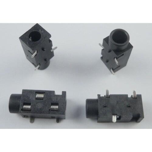 100 Pcs 3.5mm Female SMD Audio Connector 3 Pin Stereo Phone Jack PJ320B