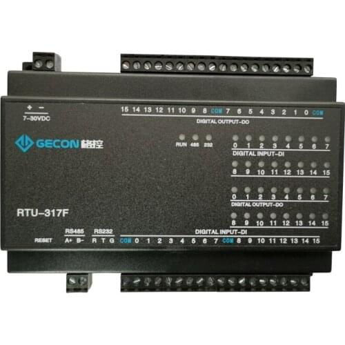 16-channel transistor output, switch-isolated, 16DI digital input RS485 MODBUS communication, compatible with RS485 232