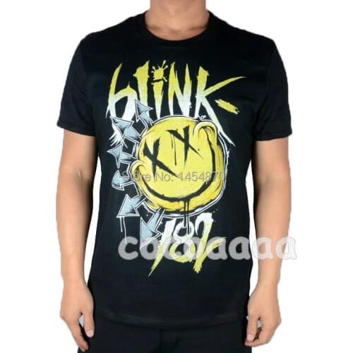 20 designs Blink 182 Rock Brand shirt 3D smile mma cute fitness Punk Hardrock heavy Metal 100%Cotton skateboard hip hop