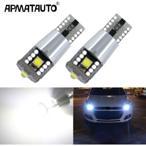 2x T10 194 LED W5W 501 3SMD Bulb Clearance lights Lamps For Chevrolet Cruze Aveo Captiva Lacetti Sail Sonic Camaro