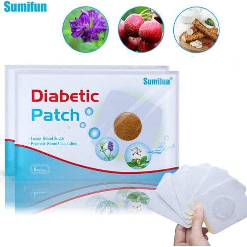 60pcs/10bags Diabetes Patches Blood Sugar Diabetic Plaster Chinese Medical Herbal Plaster Lower Blood Glucose Treatment Patches