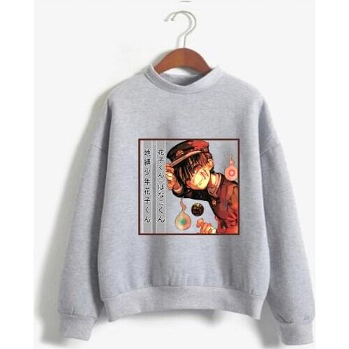 Anime Harajuku Toilet-bound Hanako-kun Print Hoodie Cruel Boy Girl Fashion Top Sweatshirt Unisex