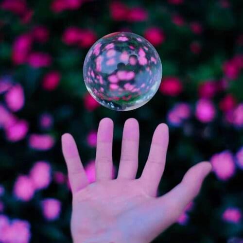 18-50mm White Crystal Ball Ornaments White Transparent Glass Ball Lucky Transfer Feng Shui Ball Home Office Birthday Gift