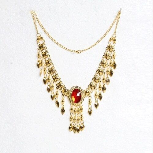 Bollywood Jewelry for Dance Necklace Gold Necklace Indian Jewelry Accessories