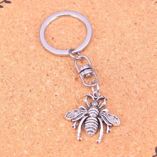 Fashion bee bug Keychain Pendant Key Rings Shoulder Bag Purse Car Accessories for Women Girl Kids Gift