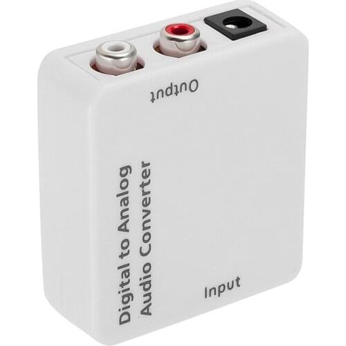 Digital To Analog Audio Converter Digital Optical Coaxcoaxialtoslink To Analog Rca L/r Audio Converter Adapter Amplifier