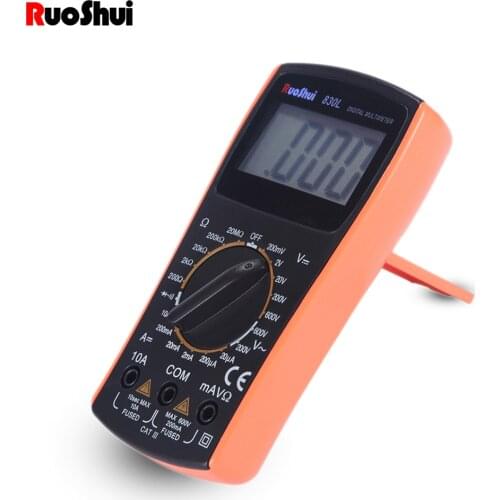 RuoShui VC830L Palm Digital Multimeter 2000 Counst Manual Range Voltage Resistance Students Multimetro Victor Electrical Tester