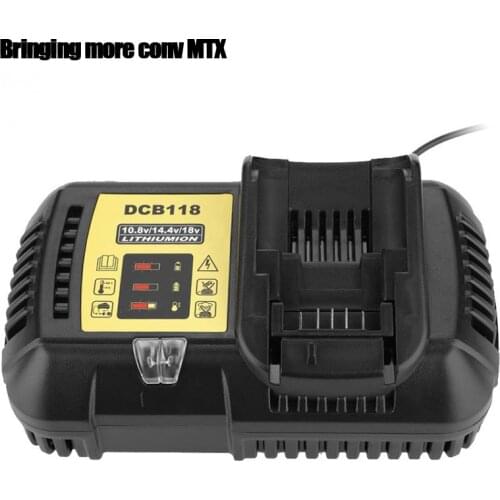 For Dewalt charger 18V Li-Ion Battery Charger 4.5A Max for Dewalt 10.8V 12V 14.4V 18V 20V DCB105 DCB118 Battery EU Plug Freeship
