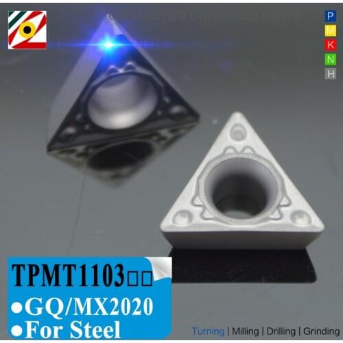 EDGEV Cermet Inserts TPMT110302 TPMT110304 GQ TPMT Carbide Cutter Boring CNC Lathe Internal Turning Tools Machining Steel TN60