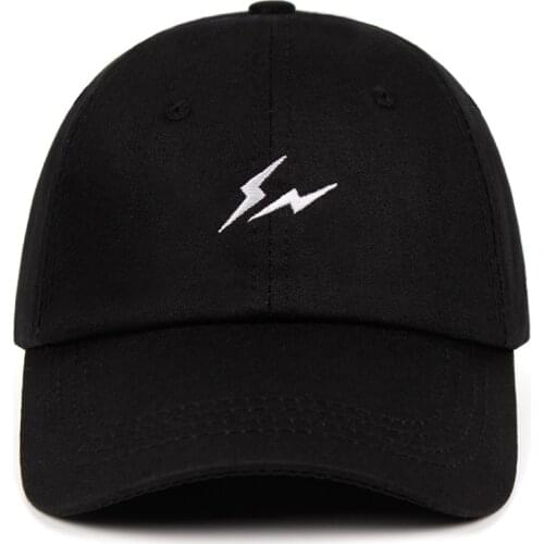 Hiroshi Fujiwara Dad Hat Double Lightning Baseball Cap Fragment 100% Cotton Hat Snapback Unisex Street trend Caps