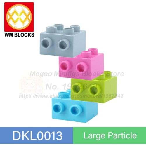 WM Blocks Moc 10pcs/lot Large Particle 2*2 Thick Brick Corner Compatible Model Building Blocks Educational Toys For Children Diy