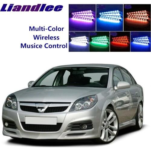 LiandLee Car Glow Interior Floor Decorative Atmosphere Seats Accent Ambient Neon light For Opel Vectra C 2002~2009